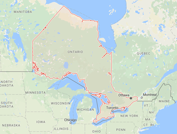 Ontario Map 